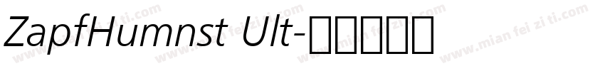ZapfHumnst Ult字体转换